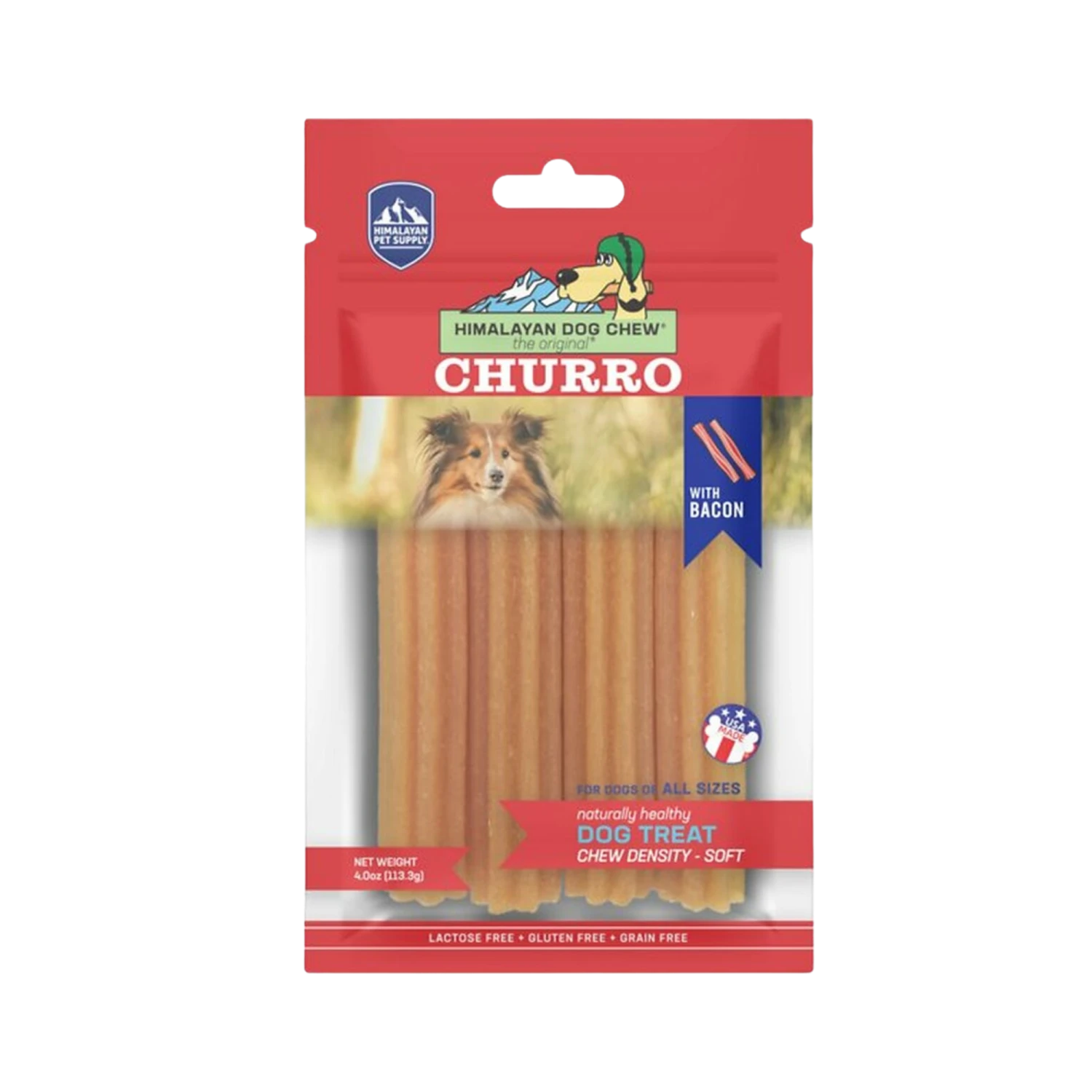 Himalayan YakyCHURRO Himalayan Bacon Dog Treat, 4.9-oz 3 Himalayan YakyCHURRO Himalayan Bacon Dog Treat, 4.9-oz