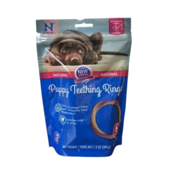 NPIC N-Bone Puppy Teething Ring Grain Free Blueberry/Bacon