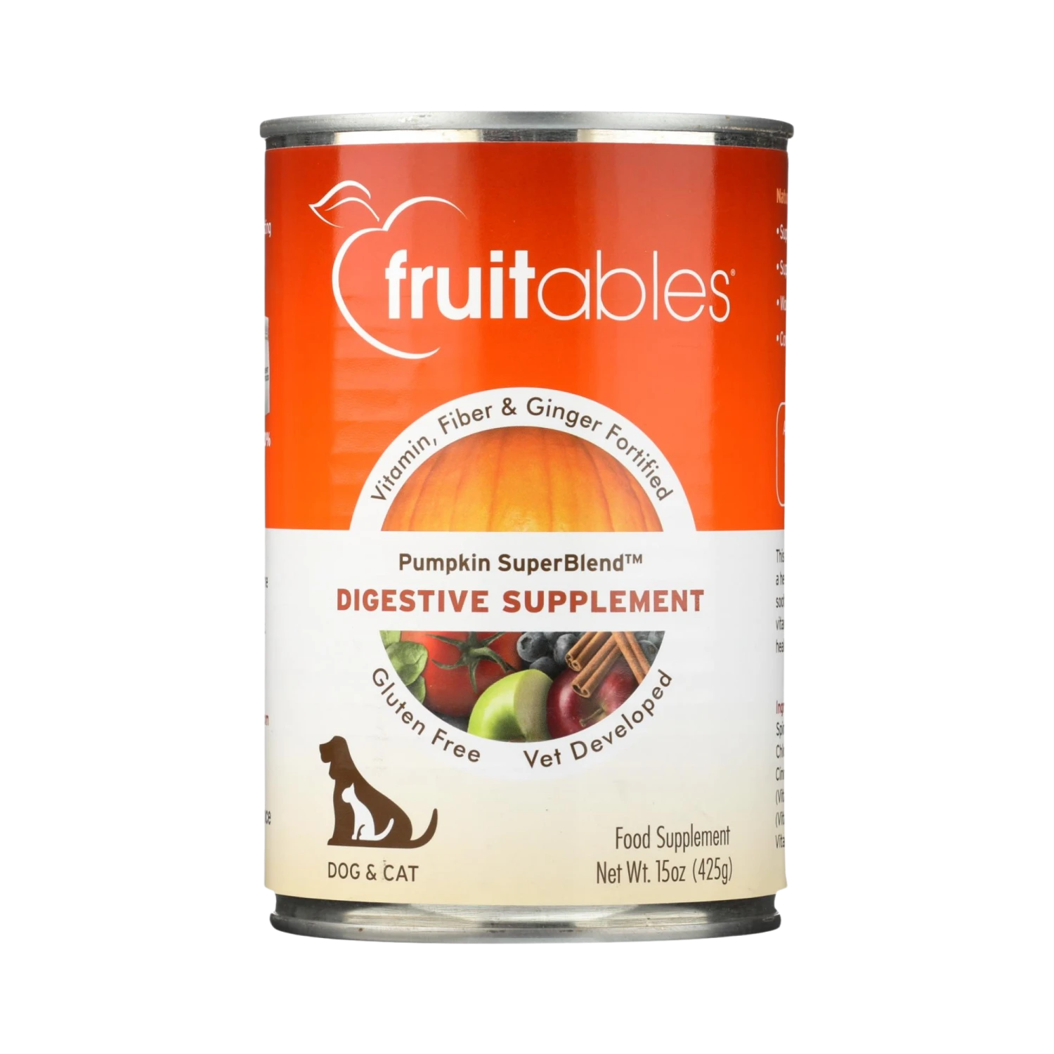 Fruitables Pumpkin SuperBlend Digestive Dog & Cat Supplement 15oz 3 Fruitables Pumpkin SuperBlend Digestive Dog & Cat Supplement 15oz