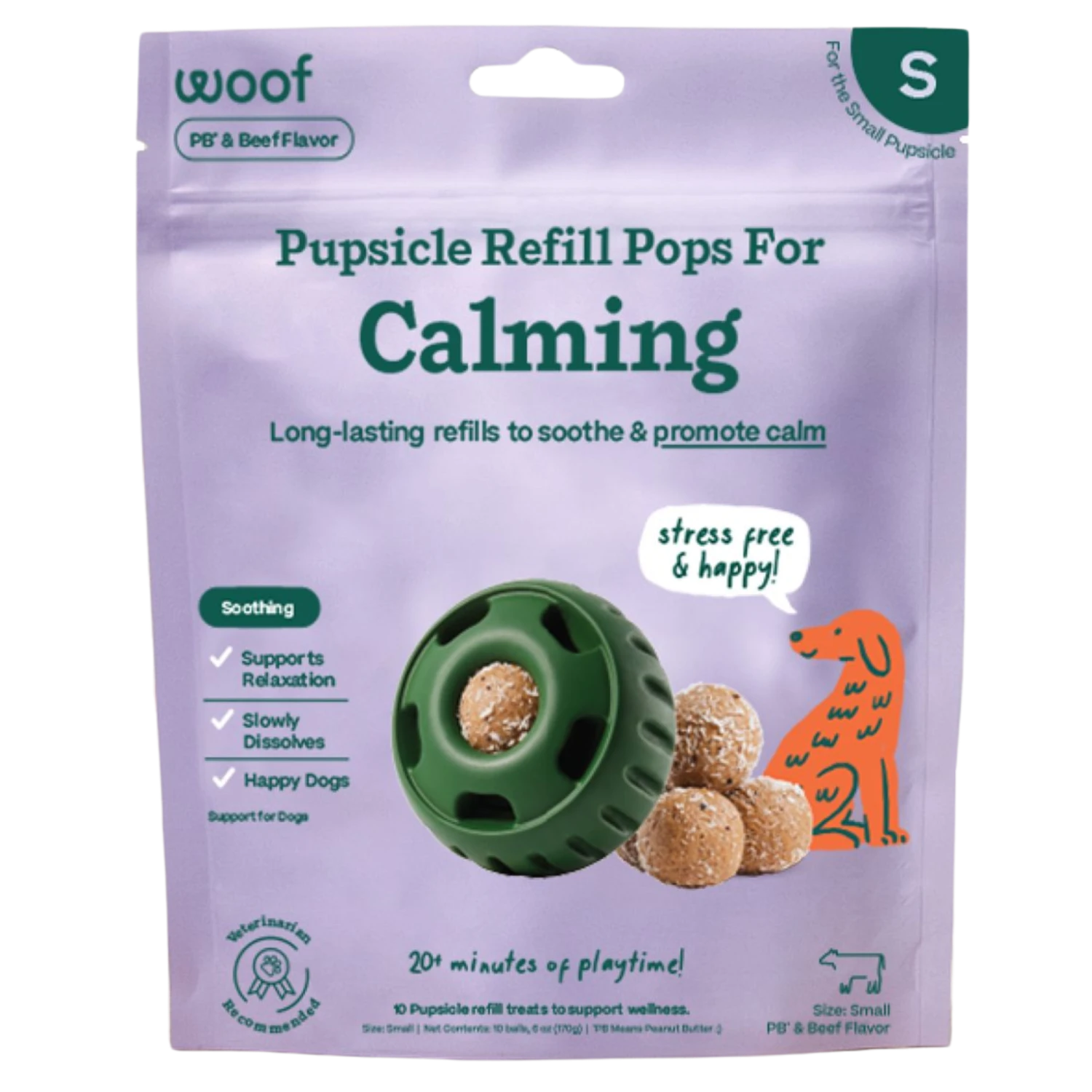 Woof Pet Calming Wellness Pops Dog Treat 3 Woof Pet Calming Wellness Pops Dog Treat