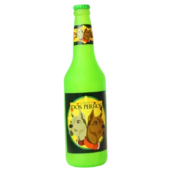 VIP Silly Squeaker Beer Bottle Dos Perros Dog Toy