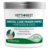 Vet's Best Dental Care Finger Wipes For Dogs & Cats