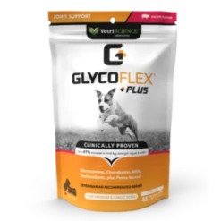 VetriScience GlycoFlex Plus Bacon Flavor Soft Chews Joint Supplement For Dogs 45 Ct