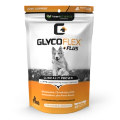 VetriScience GlycoFlex Plus Peanut Butter Flavor Soft Chews Joint Supplement For Dogs 45 Ct