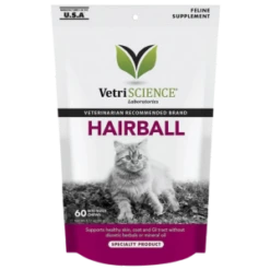 VetriScience Hairball Support Supplement For Cats 60 Ct
