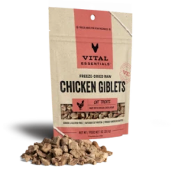 Vital Essentials Freeze-Dried Chicken Giblets Cat Treats 1 Oz