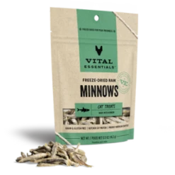 Vital Essentials Freeze-Dried Minnows Cat Treats .5oz