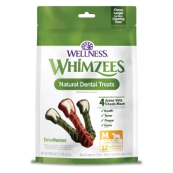 Whimzees Brushzees Dental Chews Natural Grain-Free Dental Dog Treats
