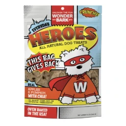 Wonder Bark Everyday Heroes Pumpkin & Apple Sauce Crunchy Dog Treats 5 Oz