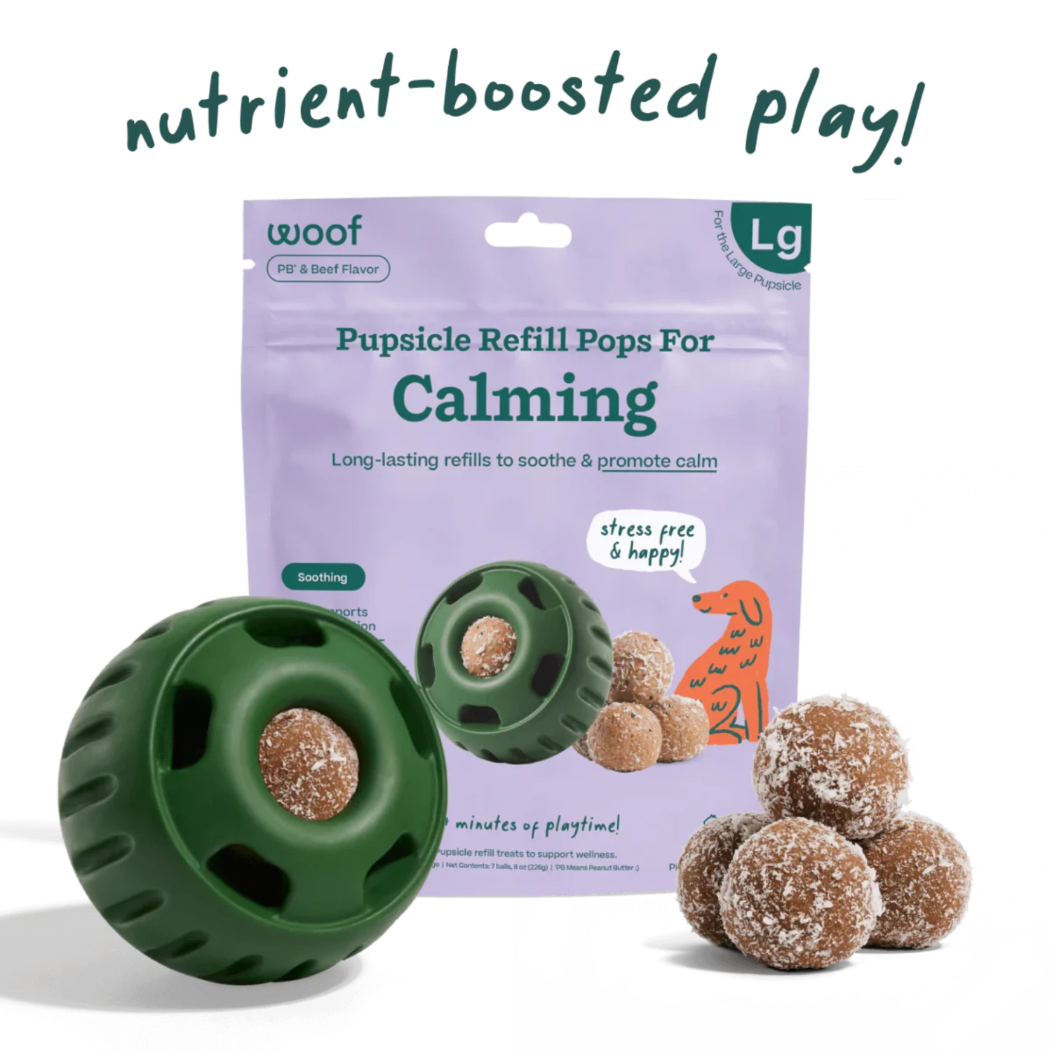 Woof Pet Calming Wellness Pops Dog Treat 4 Woof Pet Calming Wellness Pops Dog Treat - Image 2