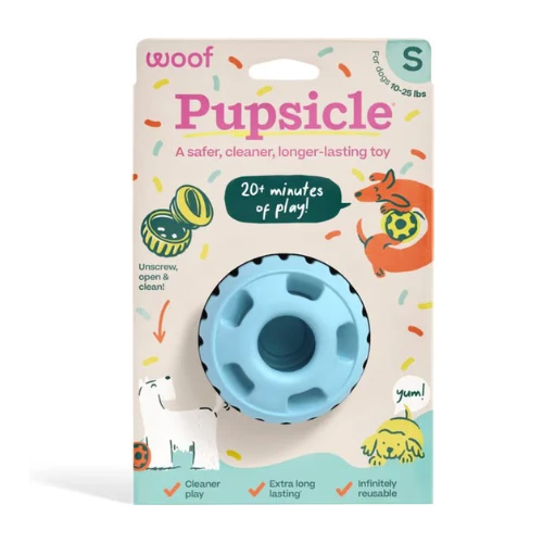 Woof Pet Pupsicle Birthday Buddy Blue Dog Toy 4 Woof Pet Pupsicle Birthday Buddy Blue Dog Toy - Image 2
