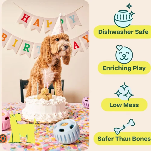 Woof Pet Pupsicle Birthday Buddy Blue Dog Toy 7 Woof Pet Pupsicle Birthday Buddy Blue Dog Toy - Image 5