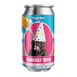 Yappy Hour Barkday Dog Beer 12 Oz Watermelon