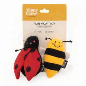 ZippyClaws 2-Pack Catnip Ladybug & Bee Cat Toys 3 ZippyClaws 2-Pack Catnip Ladybug & Bee Cat Toys