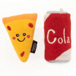 ZippyClaws NomNomz Pizza And Cola Cat Toy -Mutts And Co-us ZippyClawsNomNomzPizzaandColaCatToy 2