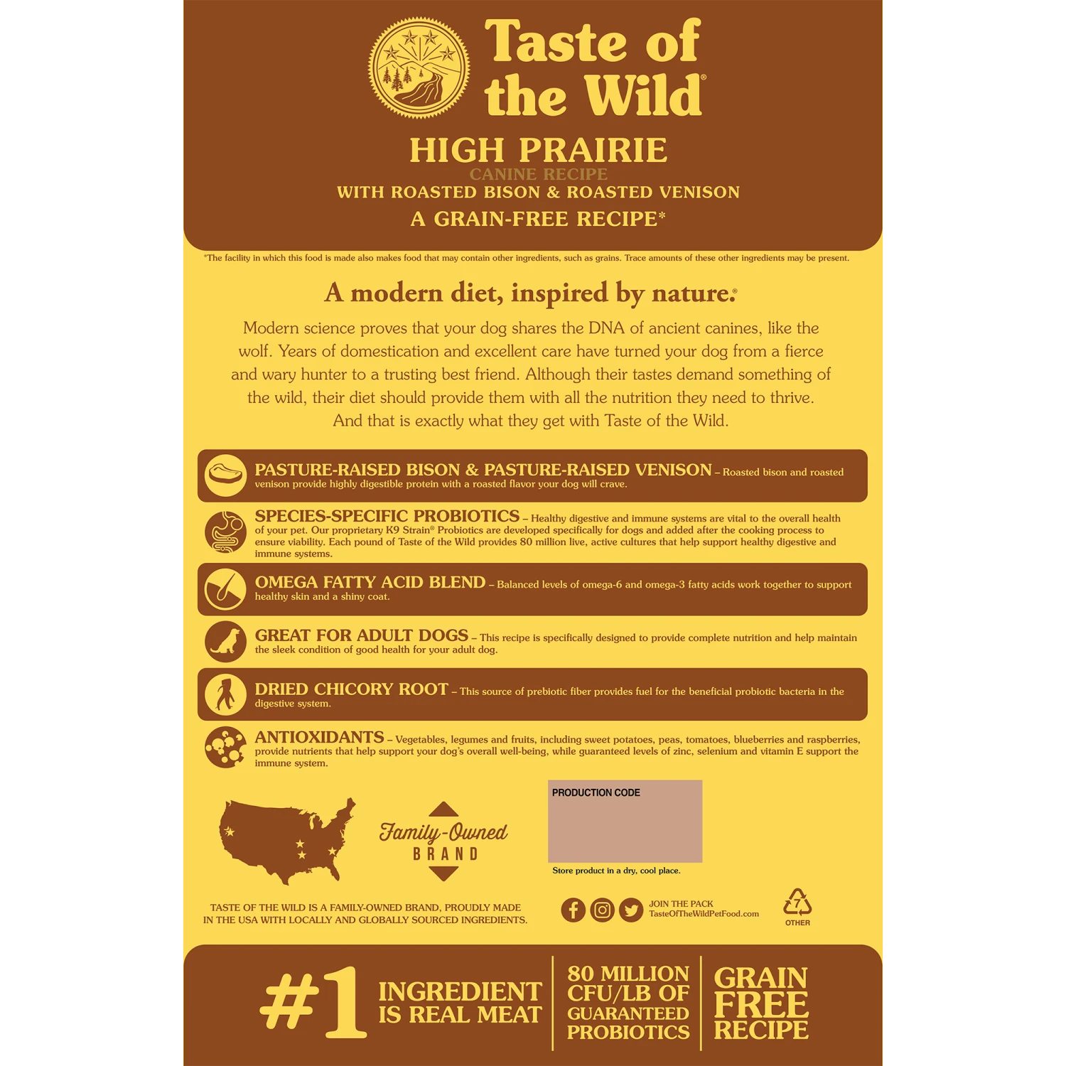 Taste Of The Wild High Prairie Grain-Free Dog Food 4 Taste Of The Wild High Prairie Grain-Free Dog Food - Image 2