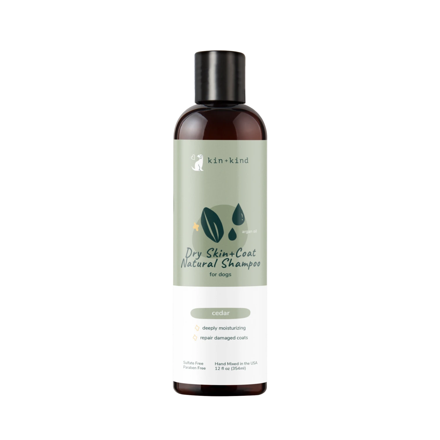 Kin + Kind Dry Skin & Coat Natural Shampoo For Dogs Cedar, 12 Oz 3 Kin + Kind Dry Skin & Coat Natural Shampoo For Dogs Cedar, 12 Oz