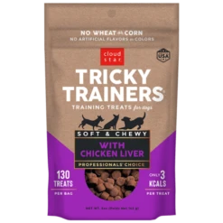 Cloud Star Chewy Tricky Trainers Liver Flavor Dog Treats