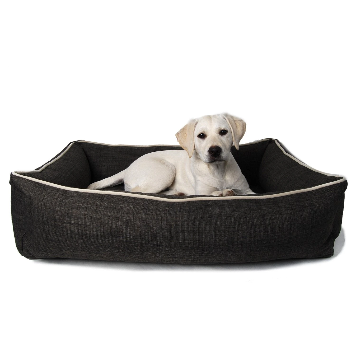 Bowsers Urban Lounger Dog Bed Microlinen Storm 4 Bowsers Urban Lounger Dog Bed Microlinen Storm - Image 2