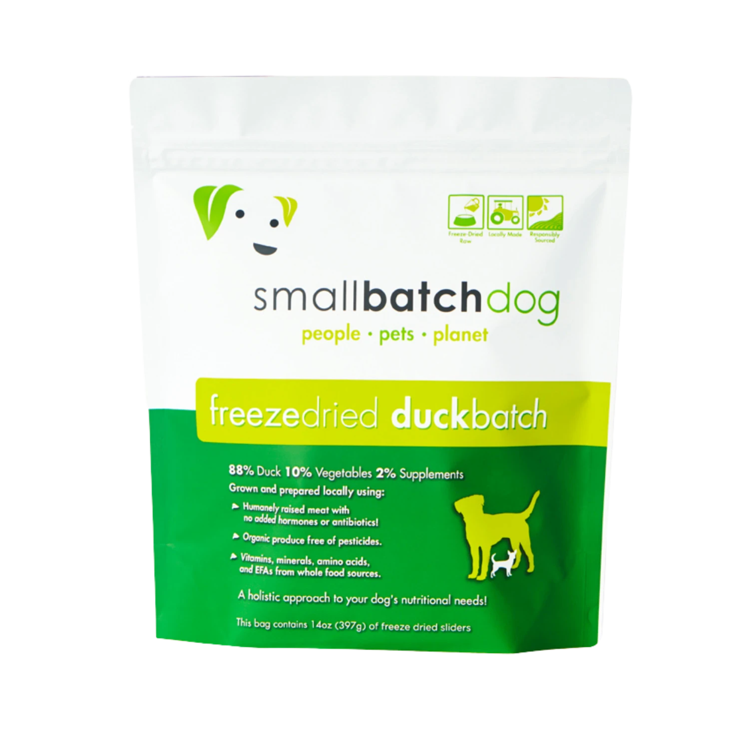 Small Batch Freeze Dried Duck Sliders Dog Food, 14 Oz 3 Small Batch Freeze Dried Duck Sliders Dog Food, 14 Oz