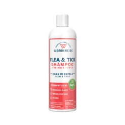 Wondercide Peppermint Flea & Tick 12oz Liquid Shampoo For Dogs & Cats