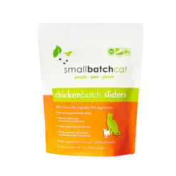Small Batch Chicken Frozen Raw Cat Food Sliders, 3 Lbs