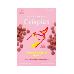 Bocce's Bakery Crispies Banana + Bacon Dog Treats 10 Oz