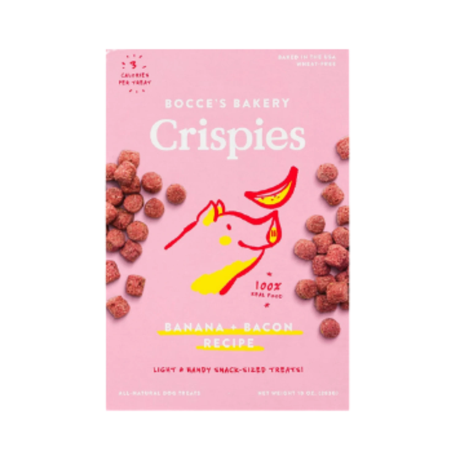 Bocce's Bakery Crispies Banana + Bacon Dog Treats 10 Oz 3 Bocce's Bakery Crispies Banana + Bacon Dog Treats 10 Oz