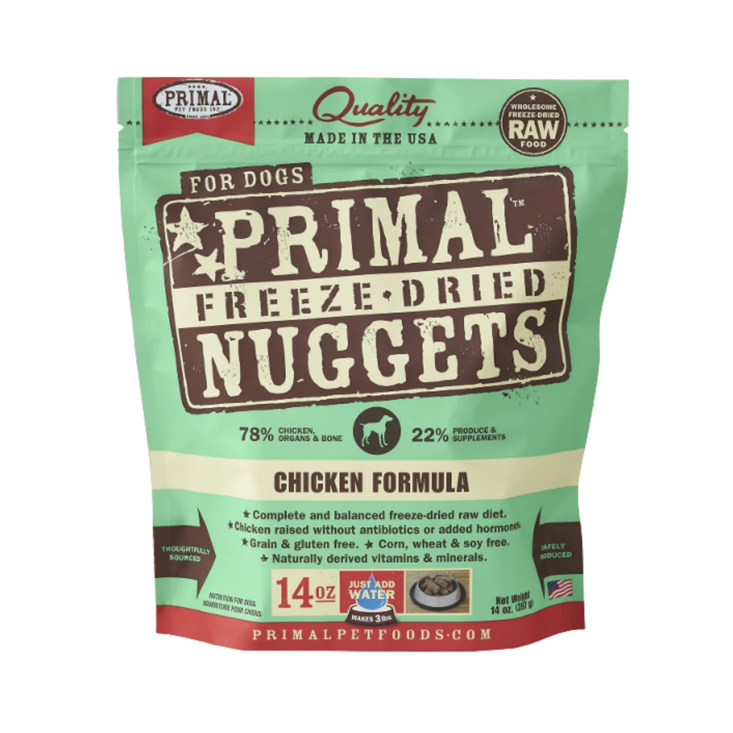 Primal Nuggets Chicken Formula Freeze-Dried Dog Food 3 Primal Nuggets Chicken Formula Freeze-Dried Dog Food