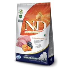 Farmina N&D Pumpkin Lamb & Blueberry Medium & Maxi Puppy Dry Dog Food