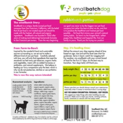 Small Batch Rabbit Frozen Raw Dog Food Sliders, 3 Lbs -Mutts And Co-us smallbatch 1