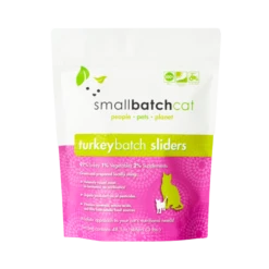 Small Batch Turkey Frozen Raw Cat Food Patties, 3 Lbs