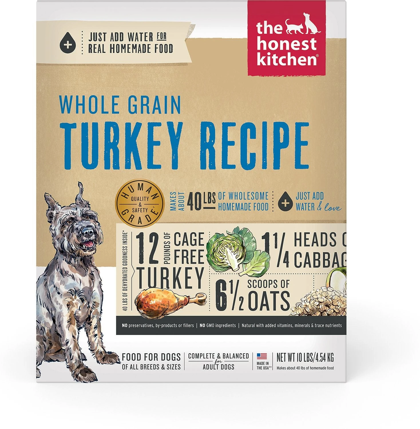 The Honest Kitchen Whole Grain Turkey Recipe Dehydrated Dog Food 3 The Honest Kitchen Whole Grain Turkey Recipe Dehydrated Dog Food