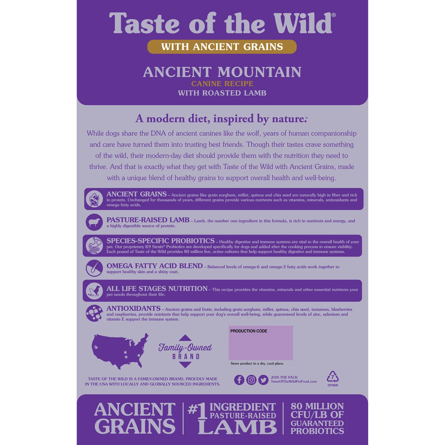 Taste Of The Wild Ancient Mountain Dog Food 4 Taste Of The Wild Ancient Mountain Dog Food - Image 2