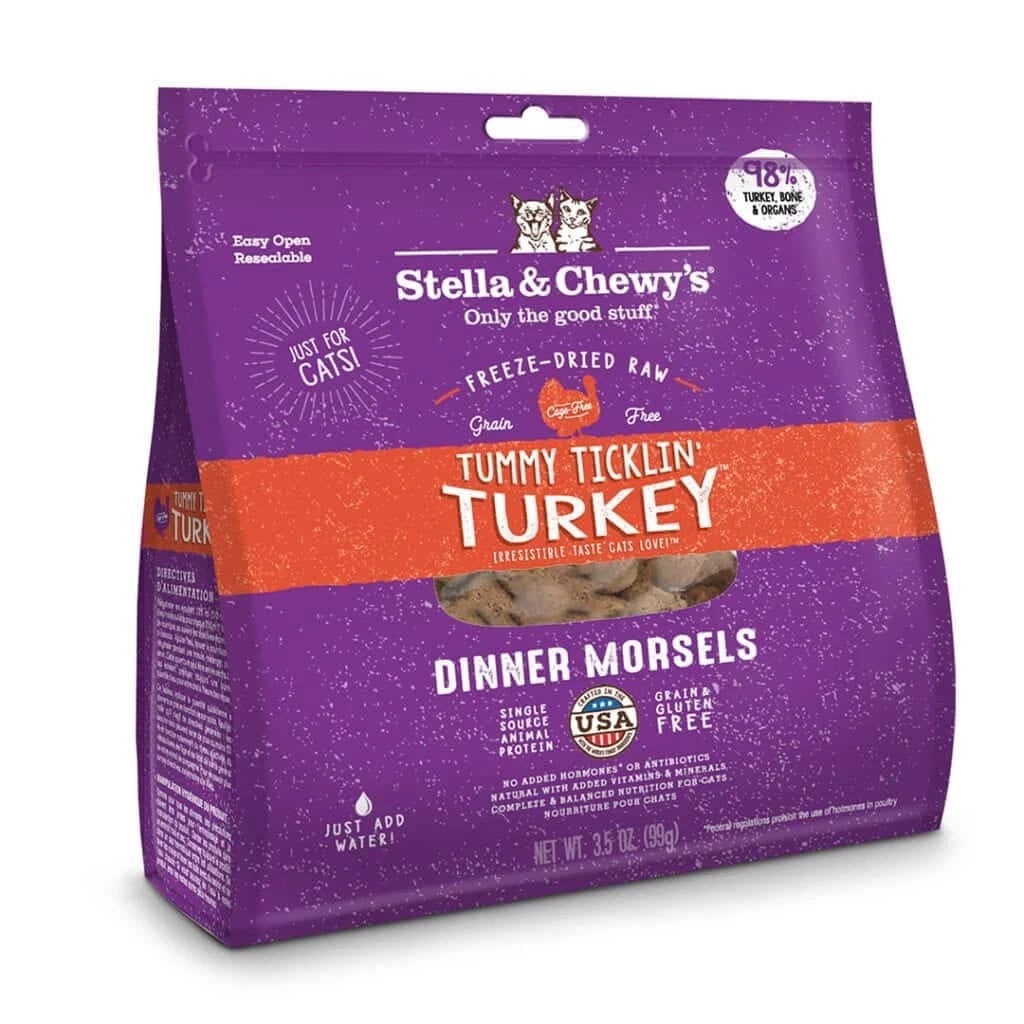 Stella & Chewy's Tummy Ticklin' Turkey Dinner Freeze-Dried Cat Food 3 Stella & Chewy's Tummy Ticklin' Turkey Dinner Freeze-Dried Cat Food
