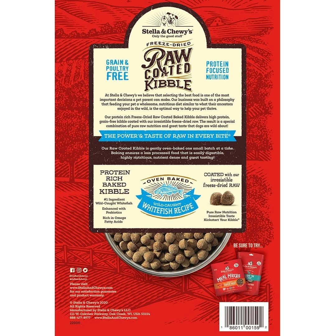 Stella & Chewy's Wild-Caught Whitefish Recipe Raw Coated Baked Kibble Dog Food 4 Stella & Chewy's Wild-Caught Whitefish Recipe Raw Coated Baked Kibble Dog Food - Image 2